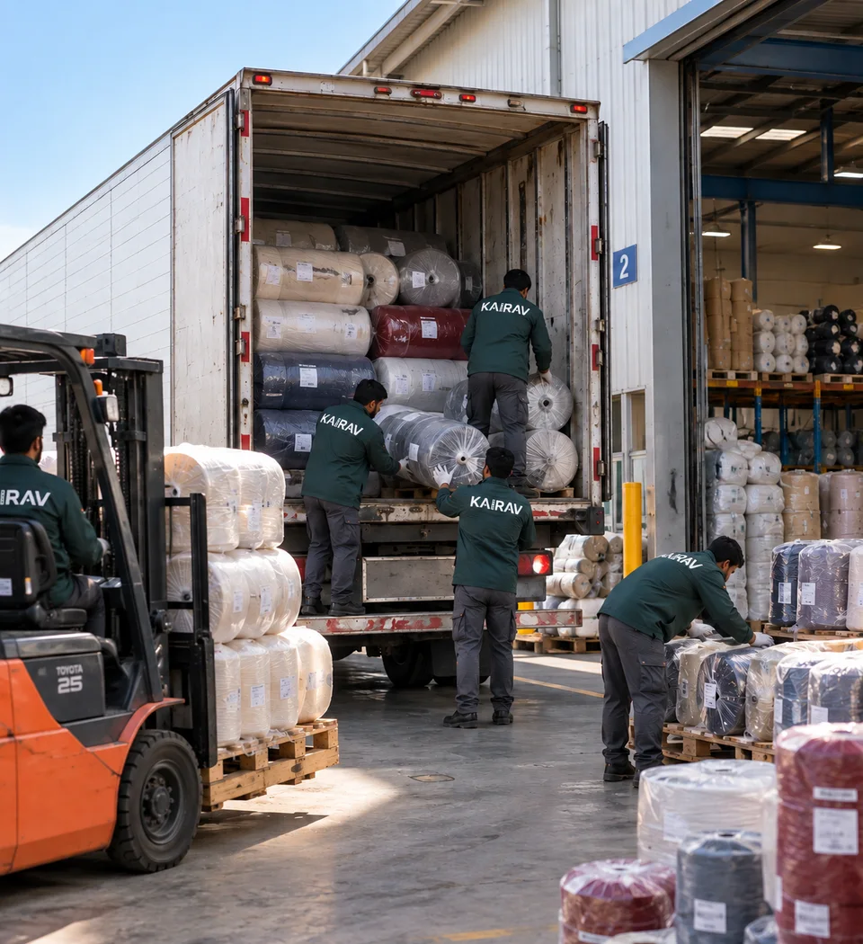Textile and yarn logistics